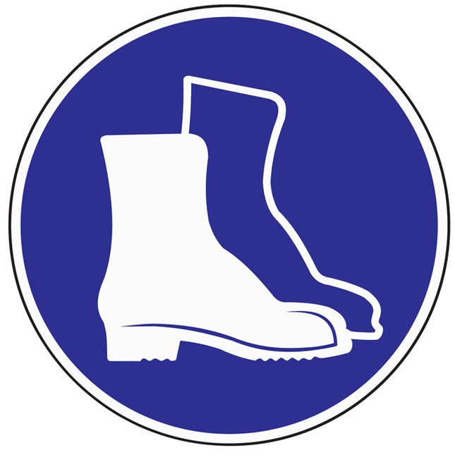 Mandatory sign ASR A1.3/BGV A8 ( 3000277515 ) Use foot protection