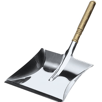 Dustpan ( 9000470258 ) with wooden handle stainless steel