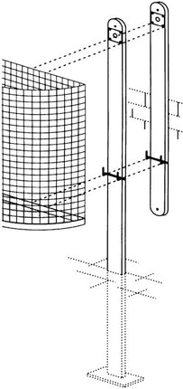 Mounting rail ( 9194491023 ) for litter bins