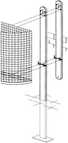 Mounting rail ( 9194491023 ) for litter bins