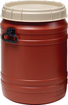 Wide-neck drum ( 9000450114 ) 64 l brown with beige lid Filling opening-Ø 354 mm