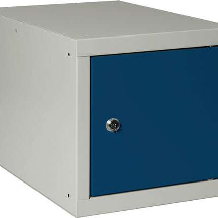 Schließfachschrank ( 9000453671 ) lichtgrau/enzianblau 1 Abteile