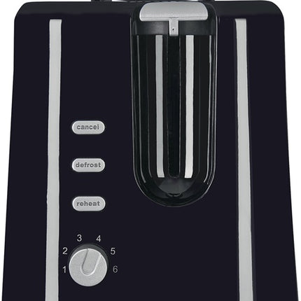 Grille-pain à 2 fentes TA 3102 swi ( 4000896640 ) 870 W noir-inox 985 g Touches de fonction éclairées