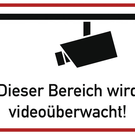 Hinweiszeichen ( 9000477152 ) Videoüberwacht Kunststoff