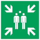 Rettungszeichen ASR A1.3/DIN EN ISO 7010 ( 9000477470 ) L400xB400 mm Aluminium