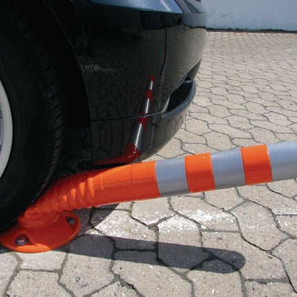 Palo di sbarramento ( 9000490028 ) in plastica nera/gialla Ø 80 mm Altezza dal pavimento = 1000 mm