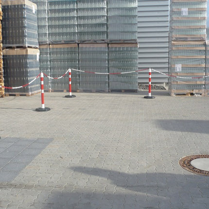 Palo di bloccaggio ( 9000490023 ) PPC rosso/bianco Ø 63 mm con occhiello