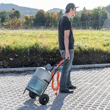 Carro de transporte para bombonas industriales Rothenberger ( 9000443080 ) L485xA500xA1020mm para bombonas de gas propano de 5-11 kg