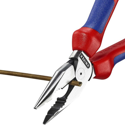 Knipex needle nose combination pliers ( 8002875243 ) length 185 mm black atramentised