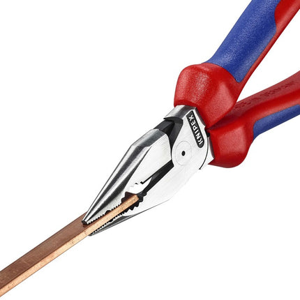 Knipex needle nose combination pliers ( 8002875243 ) length 185 mm black atramentised