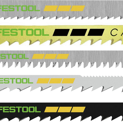 Festool STS-Sort/25 W Stichsägeblatt-Set ( 204275 ) für PS 300, PSB 300, PS 400, PSC 400, PSBC 400, PSB 400, PS 420, PSB 420, PSC 420, PSBC 420