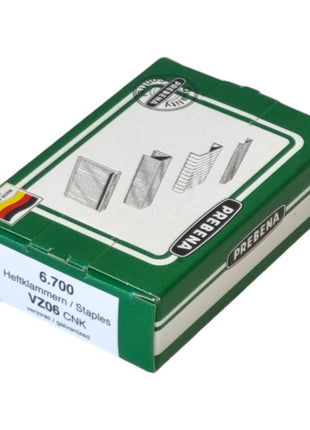Prebena 10x VZ06CNK Heftklammer 10,5 x 6 mm Typ VZ 67000 Stück aus Stahl verzinkt