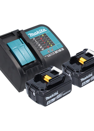 Akumulatorowe nożyce do żywopłotu Makita DUH 506 SM2 18 V 50 cm bezszczotkowe + 2x akumulator 4,0 Ah + ładowarka