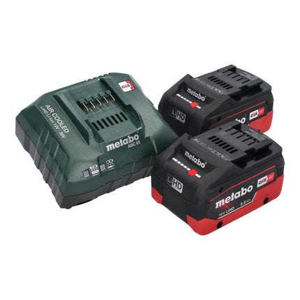 Akumulatorowy pistolet na gorące powietrze Metabo HG 18 LTX 500 18 V 300 / 500 °C + 2x akumulator LiHD 5,5 Ah + ładowarka