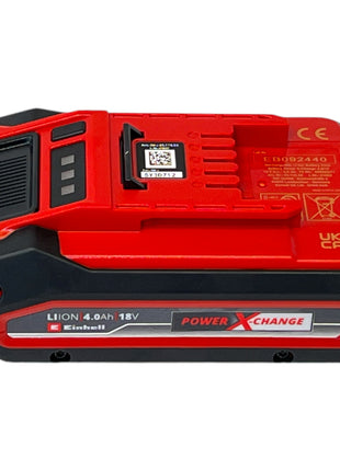 Zestaw startowy Einhell PXC 4x akumulator Power X-Change Plus 18 V 4,0 Ah ( 4x 4511553 ) + podwójna ładowarka Power X-Twincharger 3A ( 4512069 ) + walizka narzędziowa