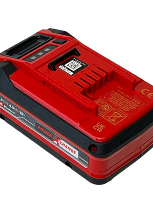 Zestaw startowy Einhell PXC 4x akumulator Power X-Change Plus 18 V 4,0 Ah ( 4x 4511553 ) + podwójna ładowarka Power X-Twincharger 3A ( 4512069 ) + walizka narzędziowa