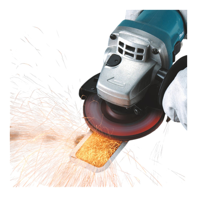 Makita 9558 HNRX1 angle grinder 840 watts 125 x 22.23 mm 11,000 rpm