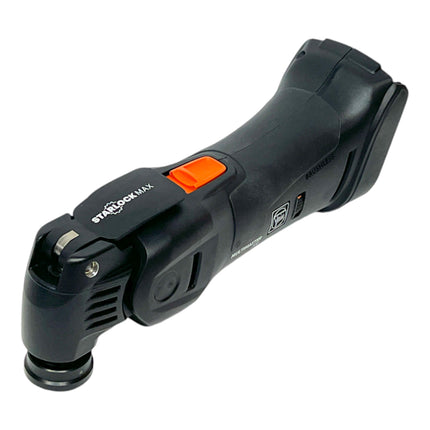 Fein Multimaster AMM 700 MAX AS utensile multifunzione a batteria 18 V Starlock Max Black Edition + set di accessori per la levigatura 63 pz. + L-Boxx - senza batteria, senza caricabatterie