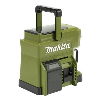 Makita DCM 501 SMO caffettiera a batteria 12 V max / 18 V oliva + 1x batteria ricaricabile 4,0 Ah + caricabatterie