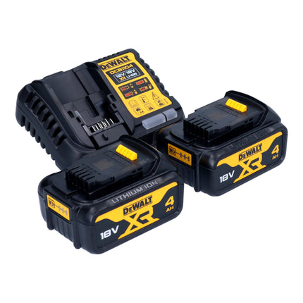 Amoladora angular sin cable DeWalt DCG 412 M2 18 V 125 mm + 2x batería recargable 4,0 Ah + cargador