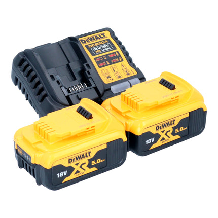 DeWalt DCG 412 P2 Meuleuse d'angle sans fil 18 V 125 mm + 2x batterie 5,0 Ah + chargeur