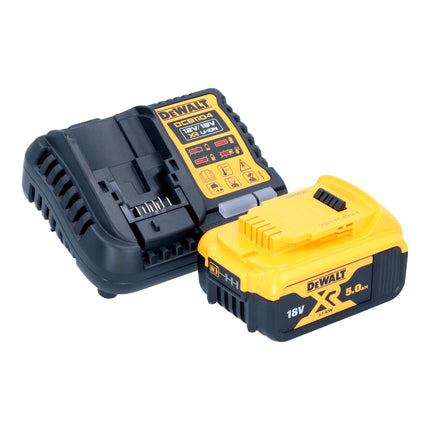 Amoladora angular sin cable DeWalt DCG 412 P1T 18 V 125 mm + 1x batería recargable 5,0 Ah + cargador + TSTAK