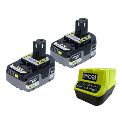 Ryobi R18AG-0 Amoladora angular sin cable 18 V ONE+ 115 mm + 2x batería 5.0 Ah + cargador