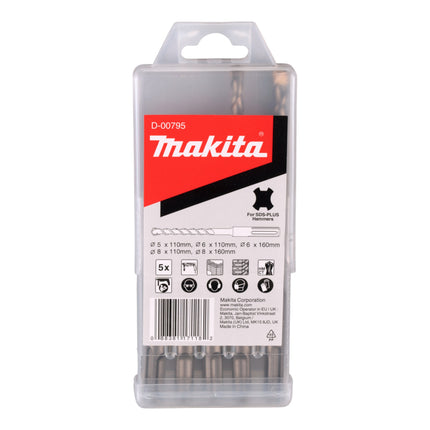 Makita HR 2631 FT13 combi hammer 800 W 2.4 J SDS Plus + interchangeable chuck + drill bit set + case