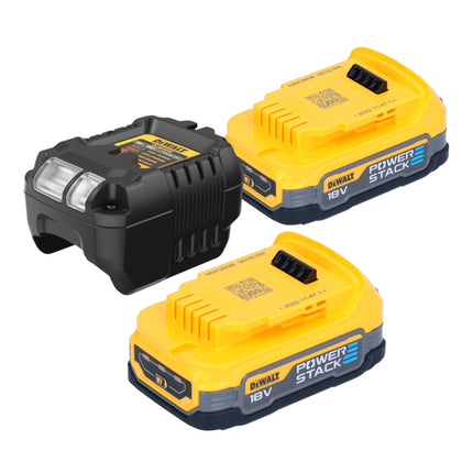Seghetto alternativo a batteria DeWalt DCS 331 E2 18 V + 2x batteria Powerstack 1,7 Ah + caricatore