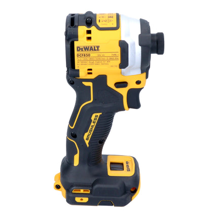 DeWalt DCF 850 E2T cordless impact wrench 18 V 205 Nm 1/4" brushless + 2x Powerstack battery 1.7 Ah + charger + TSTAK