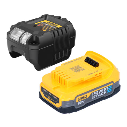 DeWalt DCW 210 E1 Akku Exzenterschleifer 18 V 125 mm Brushless + 1x Powerstack Akku 1,7 Ah + Ladegerät