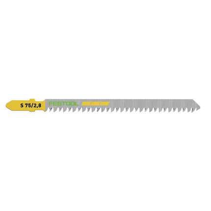 Hoja de sierra de calar Festool S 75/2.8/20 WOOD STRAIGHT CUT (204261) para PS 300, PSB 300, PS 400, PSC 400, PSBC 400, PSB 400, PS 420, PSB 420, PSC 420, PSBC 420