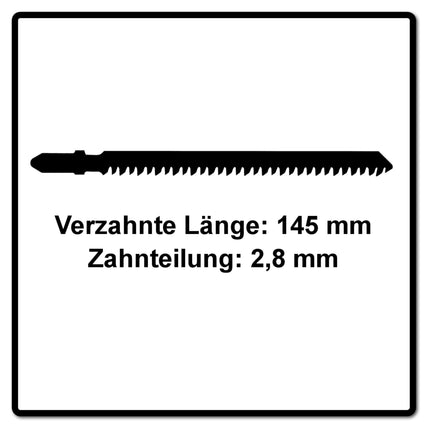 Festool S 145/2,8/5 Stichsägeblatt WOOD STRAIGHT CUT ( 204264 ) für PS 300, PSB 300, PS 400, PSC 400, PSBC 400, PSB 400, PS 420, PSB 420, PSC 420, PSBC 420