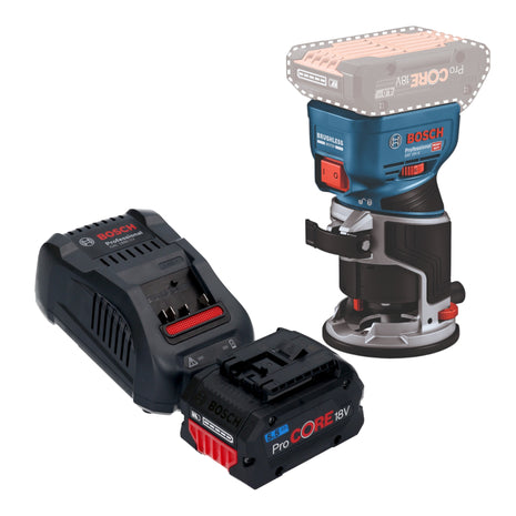 Bosch GKF 18V 8 Professional Akku Kantenfraese 18 V 8 0 mm Brushless 1x ProCORE Akku 5 5 Ah Ladegeraet 0 - toolbrothers