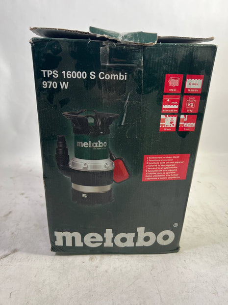 Metabo TPS 16000 S COMBI Kombi Tauchpumpe 0251600000 16000 l h 9 5 m Foerderhoehe Gebraucht 1 - toolbrothers