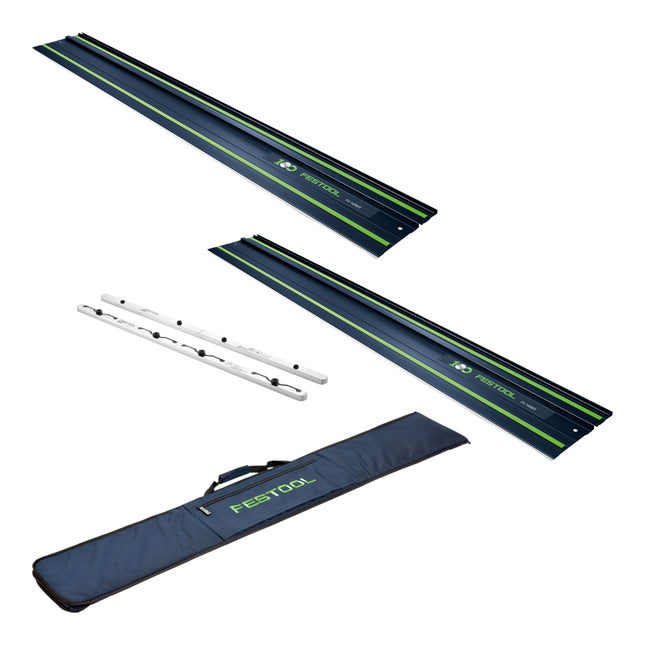 Festool 2x FS 1400 2 BL Fuehrungsschiene 1400 mm Blau 2x 578246 100 Jahre Jubilaeums Edition FSV 2 Verbindungsstueck FS BAG Tasche 0 - toolbrothers