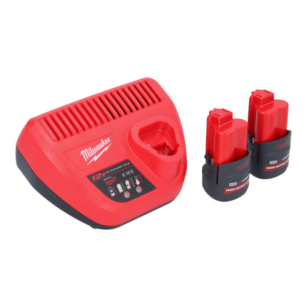 Milwaukee M12 FHS 252 Akku Astsaege 12 V 15 cm Brushless 2x Akku 2 5 Ah Ladegeraet 2 - toolbrothers