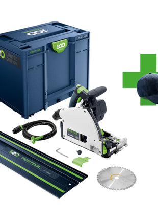 Festool TS 60 KEBQ Plus FS 100Y Limited Edition Tauchsaege 1500 W 168 mm 578221 Fuehrungsschiene 1400 mm Systainer 0 - toolbrothers