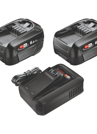 Bosch Starter Set 18 V 2x PBA 18V 6 0Ah W C Akku 6 0 Ah 2x 1600A00DD7 AL 18V 44 Ladegeraet 1600A031X0  0 - toolbrothers