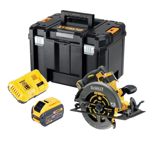 DeWALT DCS 578 Y1T Akku Kreissaege 54V XR FlexVolt 190 mm Brushless 1x Akku 12 0 Ah Ladegeraet TSTAK 0 - toolbrothers