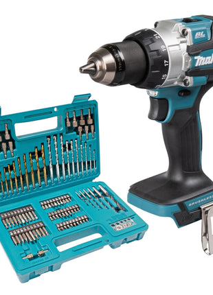 Makita DHP 489 Z Akku Schlagbohrschrauber 18 V 73 Nm Brushless 102 tlg Bit Bohrer Set ohne Akku ohne Ladegeraet 0 - toolbrothers