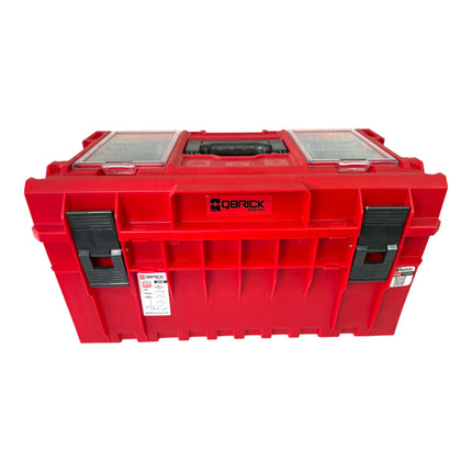 Qbrick System ONE 350 Profi RED ULTRA HD Custom Werkzeugkoffer modularer Organizer 585 x 385 x 320 mm 38 l stapelbar IP66 alte Version 1 - toolbrothers