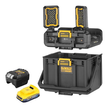 DeWalt DWST08061 1 Werkzeugbox mit integrierten Leuchten 395 x 352 x 255 mm ToughSystem 2 0 1x Powerstack Akku 1 7 Ah Ladegeraet 0 - toolbrothers