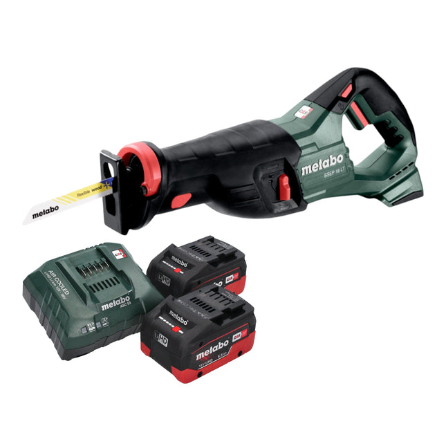 Metabo SSEP 18 LT Akku Saebelsaege 18 V 32 mm 2x LiHD Akku 5 5 Ah Ladegeraet 0 - toolbrothers