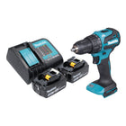 Makita DHP 490 ST Akku Schlagbohrschrauber 18 V 65 Nm Brushless 2x Akku 5 0 Ah Ladegeraet 0 - toolbrothers