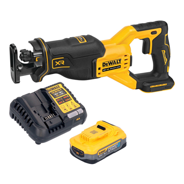 DeWalt DCS 382 H1 Akku Reciprosaege Saebelsaege 18 V Brushless 1x Powerstack Akku 5 0 Ah Ladegeraet 0 - toolbrothers