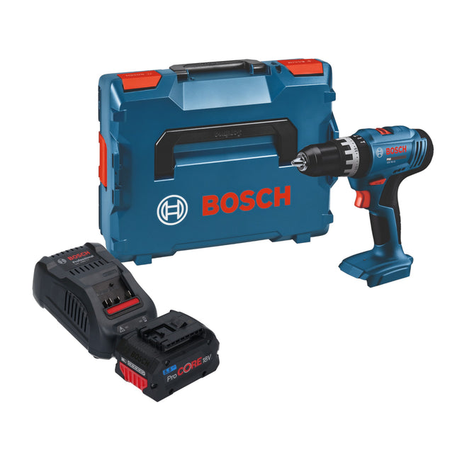 Bosch GSB 18V 25 Professional Akku Schlagbohrschrauber 18 V 56 Nm 1x ProCORE Akku 5 5 Ah Ladegeraet L Boxx 0 - toolbrothers