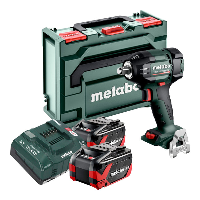 Metabo SSW 18 LTX 550 BL Akku Schlagschrauber 18 V 550 Nm Brushless 2x LiHDX Akku 8 0 Ah Ladegeraet metaBOX 0 - toolbrothers