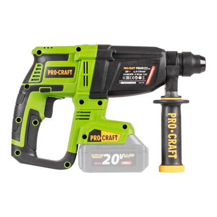 Procraft PHA40bb c Akku Bohrhammer 20 V 2 6 J SDS plus Brushless Koffer ohne Akku ohne Ladegeraet 2 - toolbrothers