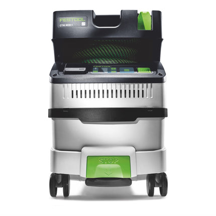 Festool CTM MIDI I CLEANTEC Absaugmobil 15 l Staubkl. M + 1x Nassfilter + 5x Filtersack + Reinigungsset RS-ST D 27/36-Plus im Systainer - Toolbrothers